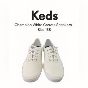 Keds Champion White Canvas Sneakers · Size 13S (Slim)